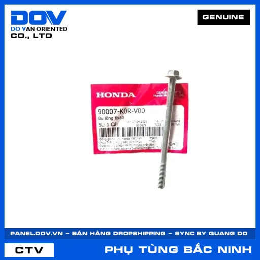 BU LÔNG 6X80 AIR BLADE 125/160, LEAD 125, PCX 160, SH 125/150 — 90007K0RV00