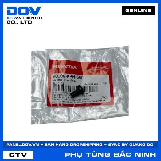 BU LÔNG CHÌM 6X10 FUTURE 125, FUTURE NEO, PCX, WAVE ALPHA — 90106KPH690