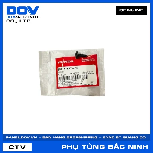 VÍT 5X15 PCX, PCX 125/150, PCX 160, SH 125/150 — 90115K77V00