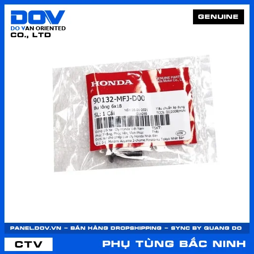 BU LÔNG 6X18 CBR500R, SH 125/150, SH 125/160, SH 350 — 90132MFJD00