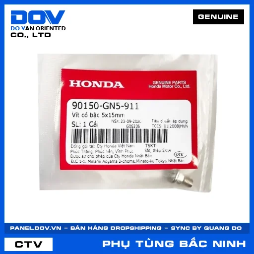 VÍT CÓ BẬC 5X15MM — 90150GN5911