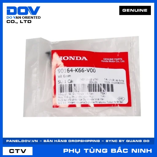 VÍT 6MM AIR BLADE 125, AIR BLADE 125/150, AIR BLADE 125/160, VARIO 160 — 90164K66V00