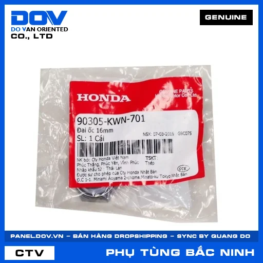 ĐAI ỐC 16MM ADV350, PCX, PCX 125, PCX 125/150 — 90305KWN701