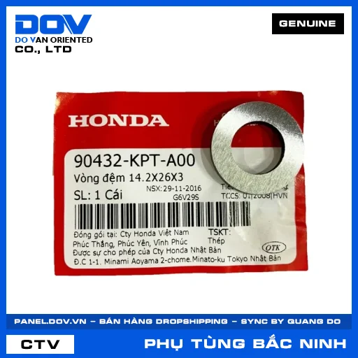 VÒNG ĐỆM 14.2X26X3 FUTURE 125, MSX 125, SUPER CUB C125 — 90432KPTA00