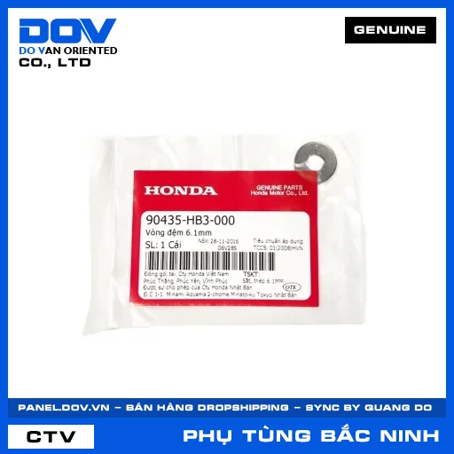 VÒNG ĐỆM 6.1MM CB150R, CB300R, CBR150R, FUTURE 125 — 90435HB3000