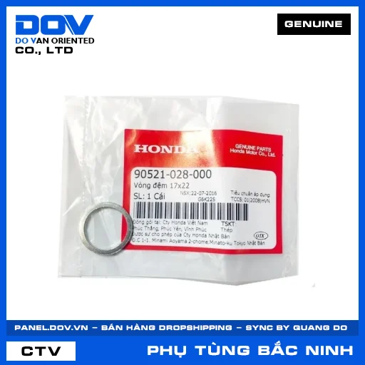 VÒNG ĐỆM 17X22 CB350 H'NESS, ICON E, WINNER 150, WINNER R — 90521028000