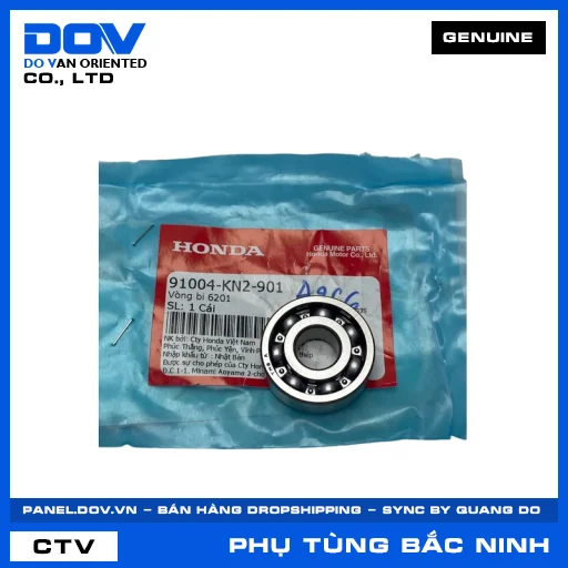 VÒNG BI 6201 (KHÔNG PHỚT CHẮN BỤI) SH 125/150 — 91004KN2901