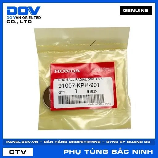 VÒNG BI TRỤC CƠ 6001U FUTURE 125, FUTURE NEO, MSX 125, SUPER CUB C125 — 91007KPH901
