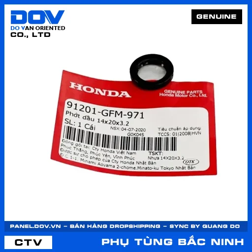 PHỚT DẦU 14X20X3.2 LEAD 110 — 91201GFM971