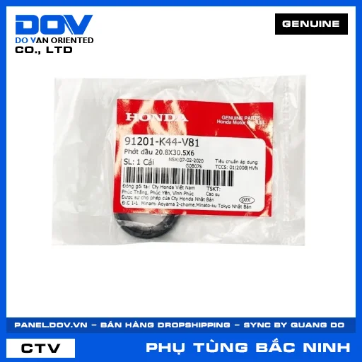 PHỚT DẦU 20.8X30.5X6 VISION 110 — 91201K44V81