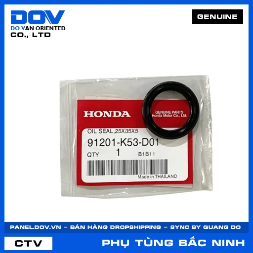 PHỚT DẦU 25X35X5 ADV350, SH 350 — 91201K53D01