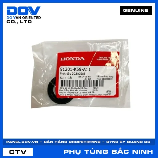PHỚT DẦU 20.8X32X6 AIR BLADE 125, AIR BLADE 125/150, AIR BLADE 125/160, PCX — 91201K59A11