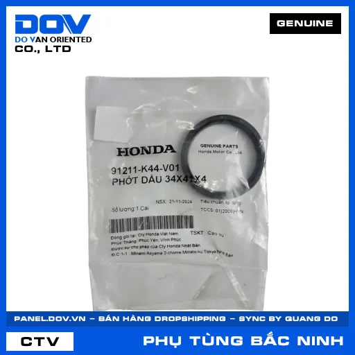 PHỚT DẦU 34X41X4 SH 125/150, VISION 110 — 91211K44V01