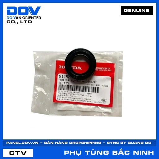 PHỚT CHẮN BỤI VÀNH XE, 23X37X7 (niềng) ADV350, CB300R, MSX 125 — 91252KGH902