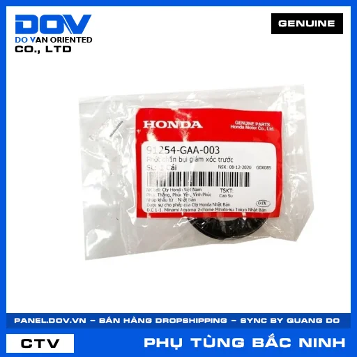 PHỚT CHẮN BỤI GIẢM XÓC TRƯỚC (phuộc) CB250 NIGHTHAWK, ICON E, LEAD 125, MSX 125 — 91254GAA003