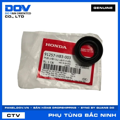 PHỚT CHẮN BỤI VÀNH TRƯỚC (niềng) LEAD 125 — 91257HB3003