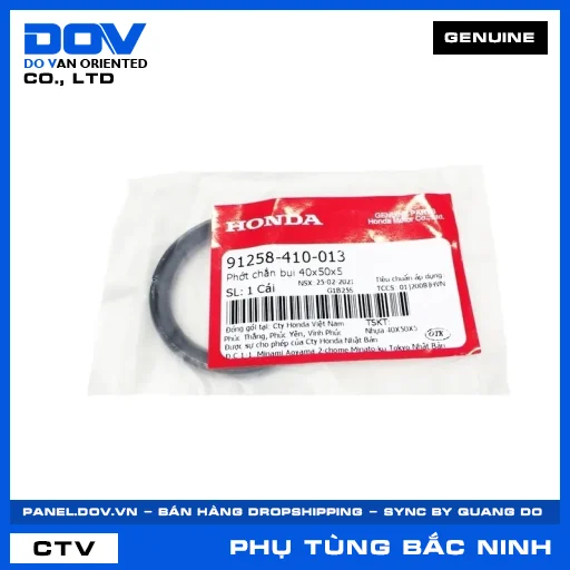 PHỚT CHẮN BỤI 40X50X5 CB250 NIGHTHAWK, FUTURE NEO, WAVE ALPHA — 91258410013