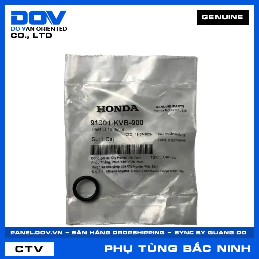 PHỚT O 15.2X2.4 AIR BLADE 110, CLICK 110, LEAD 110 — 91301KVB900