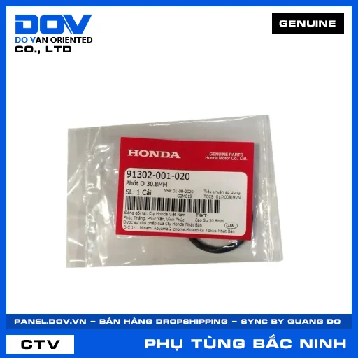 PHỚT O 30.8MM AIR BLADE 110, AIR BLADE 125, AIR BLADE 125/150, CLICK 110 — 91302001020