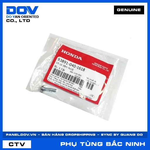 VÍT CÓ ĐỆM 4X16 CB300R, CB350 H'NESS, PCX, PCX 125 — 938910401618