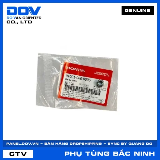 Đai ốc 6mm AIR BLADE 110, AIR BLADE 125, BLADE 110, CB250 NIGHTHAWK — 94001060000S