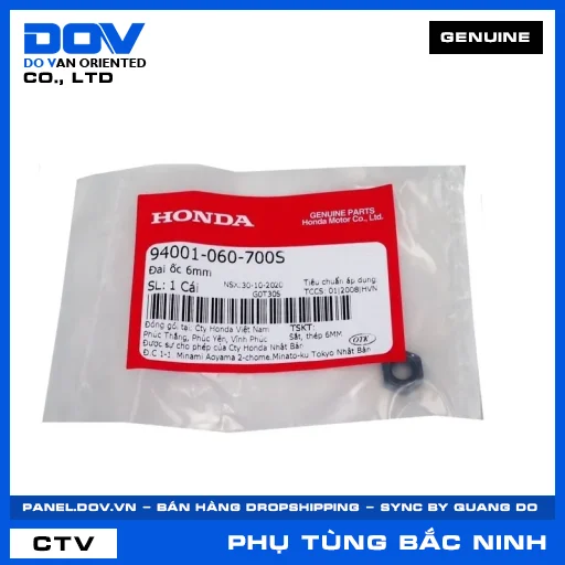 ĐAI ỐC 6MM BLADE 110, CB500F, CB500X, CB650R — 94001060700S
