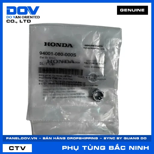 ĐAI ỐC 8MM BLADE 110, CB250 NIGHTHAWK, DREAM 110, FUTURE 125 — 94001080000S