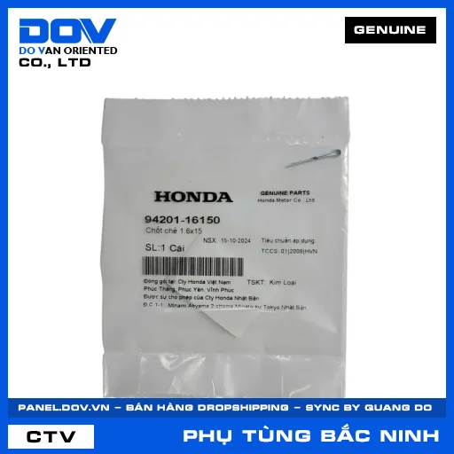 CHỐT CHẺ 1.6X15 ADV350, AIR BLADE 110, AIR BLADE 125, AIR BLADE 125/150 — 9420116150
