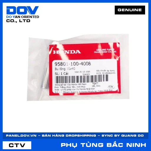 BU LÔNG 10X40 AIR BLADE 110, AIR BLADE 125, AIR BLADE 125/150, AIR BLADE 125/160 — 958011004008