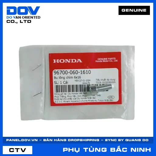 BU LÔNG CHÌM 6X16 SUPER DREAM, WAVE 100, WAVE ALPHA — 967000601610