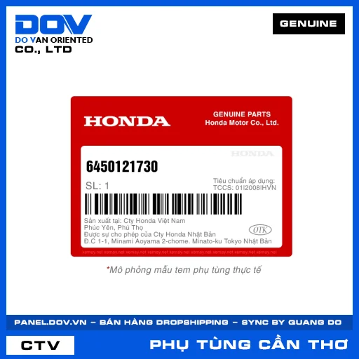BỘ MÁ PHANH (bố thắng) — 06450121730