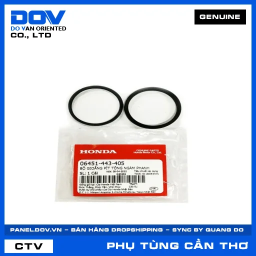 BỘ GIOĂNG PISTON NGÀM PHANH (thắng) NX500, SH 125/160 — 06451443405