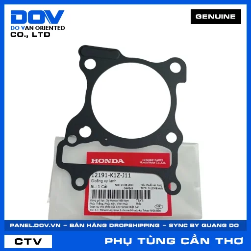 GIOĂNG XY LANH AIR BLADE 125/160, PCX 160, VARIO 160 — 12191K1ZJ11