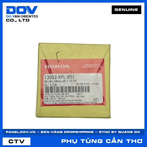 BỘ XÉC MĂNG CỐT 2 (0.50) SUPER DREAM, WAVE 100, WAVE ALPHA, WAVE RSX 110 — 13013KFL851