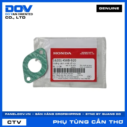 GIOĂNG CÁCH NHIỆT CỔ HÚT BLADE 110, DREAM 110, WAVE ALPHA 110, WAVE RSX 110 — 16201KWB920