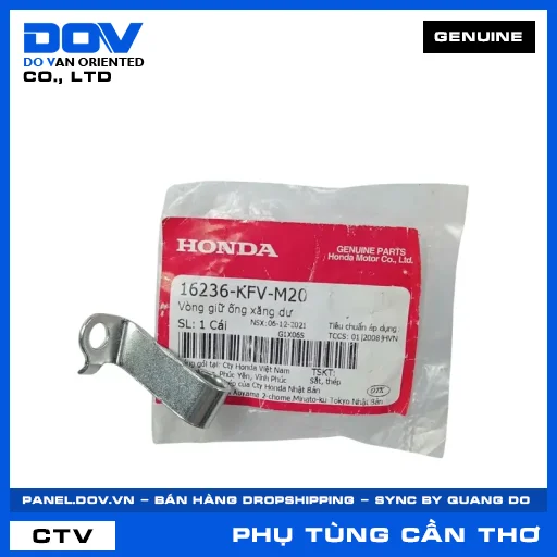 VÒNG GIỮ ỐNG XĂNG DƯ WAVE 100, WAVE ALPHA — 16236KFVM20