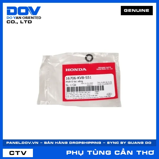 PHỚT O LỌC XĂNG ADV350, AIR BLADE 110, AIR BLADE 125, FUTURE 125 — 16706KVBS51