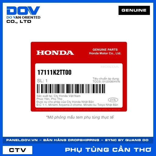 CỔ HÚT — 17111K2TT00