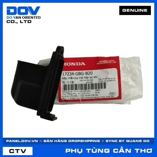 NẮP CHẮN BỤI TRÁI HỘP LỌC KHÍ (lọc gió) SUPER DREAM — 17234GBGB20