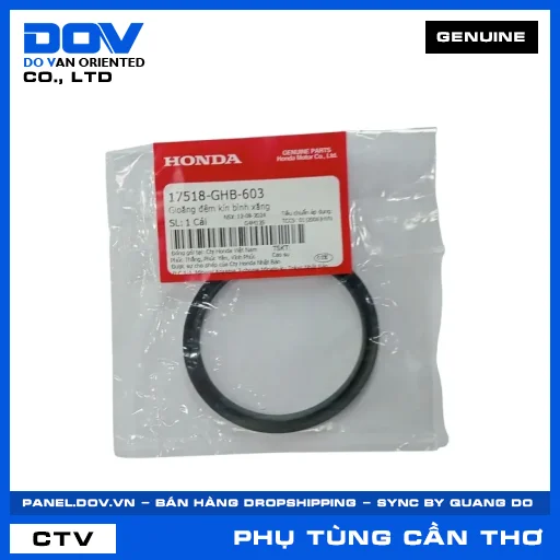 GIOĂNG ĐỆM KÍN BÌNH XĂNG AIR BLADE 125/150, AIR BLADE 125/160, FUTURE 125, LEAD 125 — 17518GHB603
