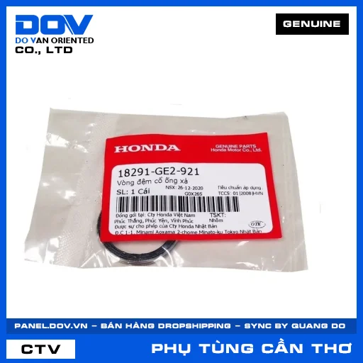 VÒNG ĐỆM CỔ ỐNG XẢ (pô) AIR BLADE 125, AIR BLADE 125/150, AIR BLADE 125/160, BLADE 110 — 18291GE2921