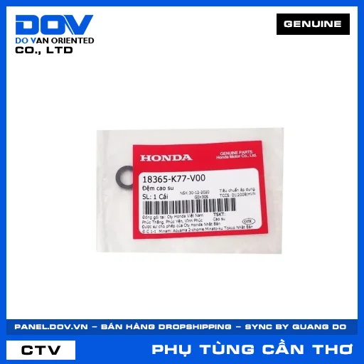ĐỆM CAO SU SH 125/150, VARIO 160 — 18365K77V00