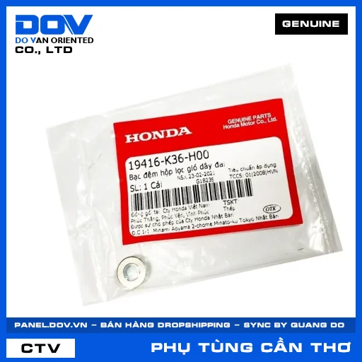 BẠC ĐỆM HỘP LỌC GIÓ DÂY ĐAI (lọc khí) ADV350, PCX 125/150 — 19416K36H00