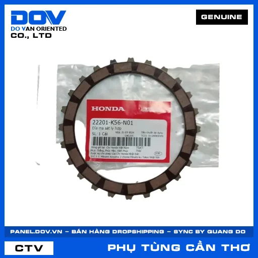 ĐĨA MA SÁT LY HỢP (côn) CB150R, WINNER 150, WINNER X — 22201K56N01