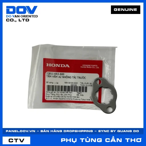 TẤM HÃM A2 NHÔNG TẢI TRƯỚC CB150R, CB250 NIGHTHAWK, CBR150R, WINNER 150 — 23811KR3600