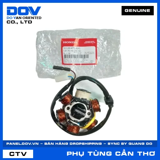 CUỘN DÂY MÁY PHÁT ĐIỆN WAVE 100, WAVE ALPHA — 31120KTL641