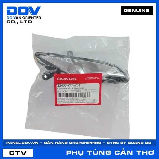 CỤM CHÓA ĐÈN XI NHAN PHẢI (đèn báo rẽ) — 33403KTLV01