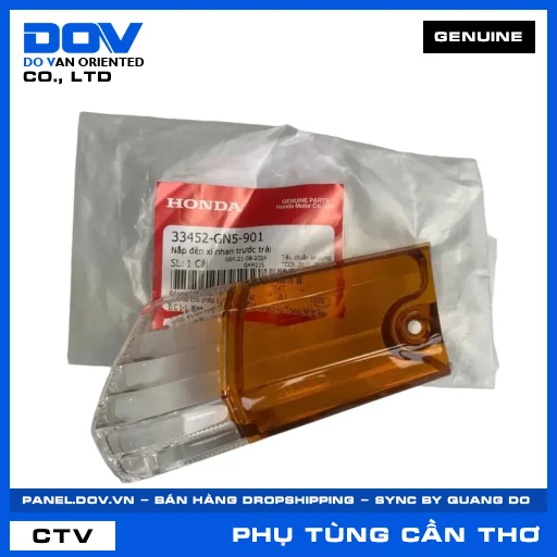 NẮP ĐÈN XI NHAN TRƯỚC TRÁI (đèn báo rẽ) SUPER DREAM — 33452GN5901