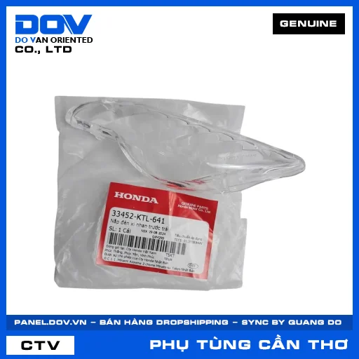 NẮP ĐÈN XI NHAN TRƯỚC TRÁI (đèn báo rẽ) WAVE 100, WAVE ALPHA, WAVE ALPHA 110, WAVE RSX 110 — 33452KTL641