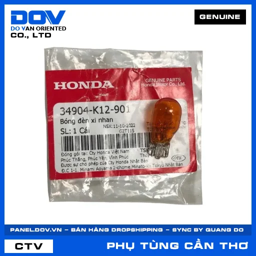 BÓNG ĐÈN XI NHAN (đèn báo rẽ) FUTURE 125, LEAD 125, SH MODE, VISION 110 — 34904K12901